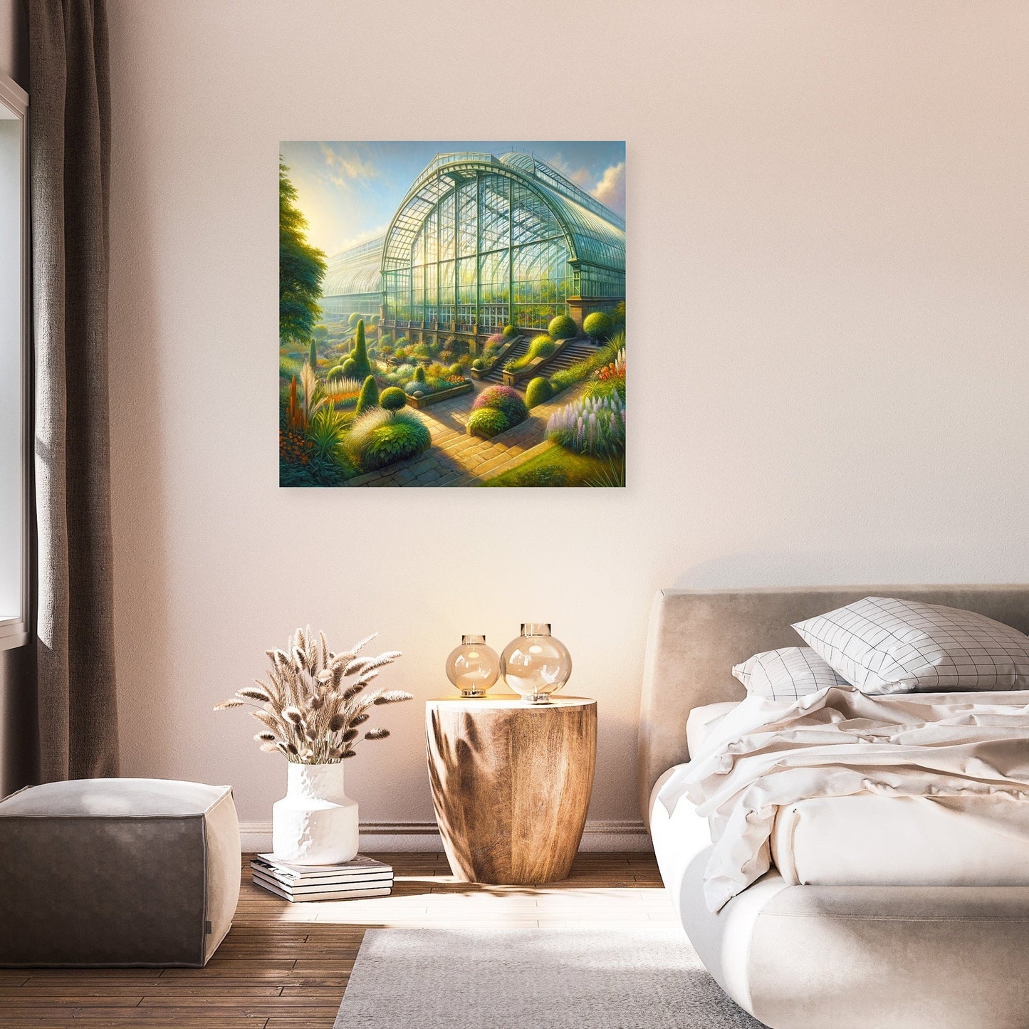 Morning Light in Winter Garden Canvas
