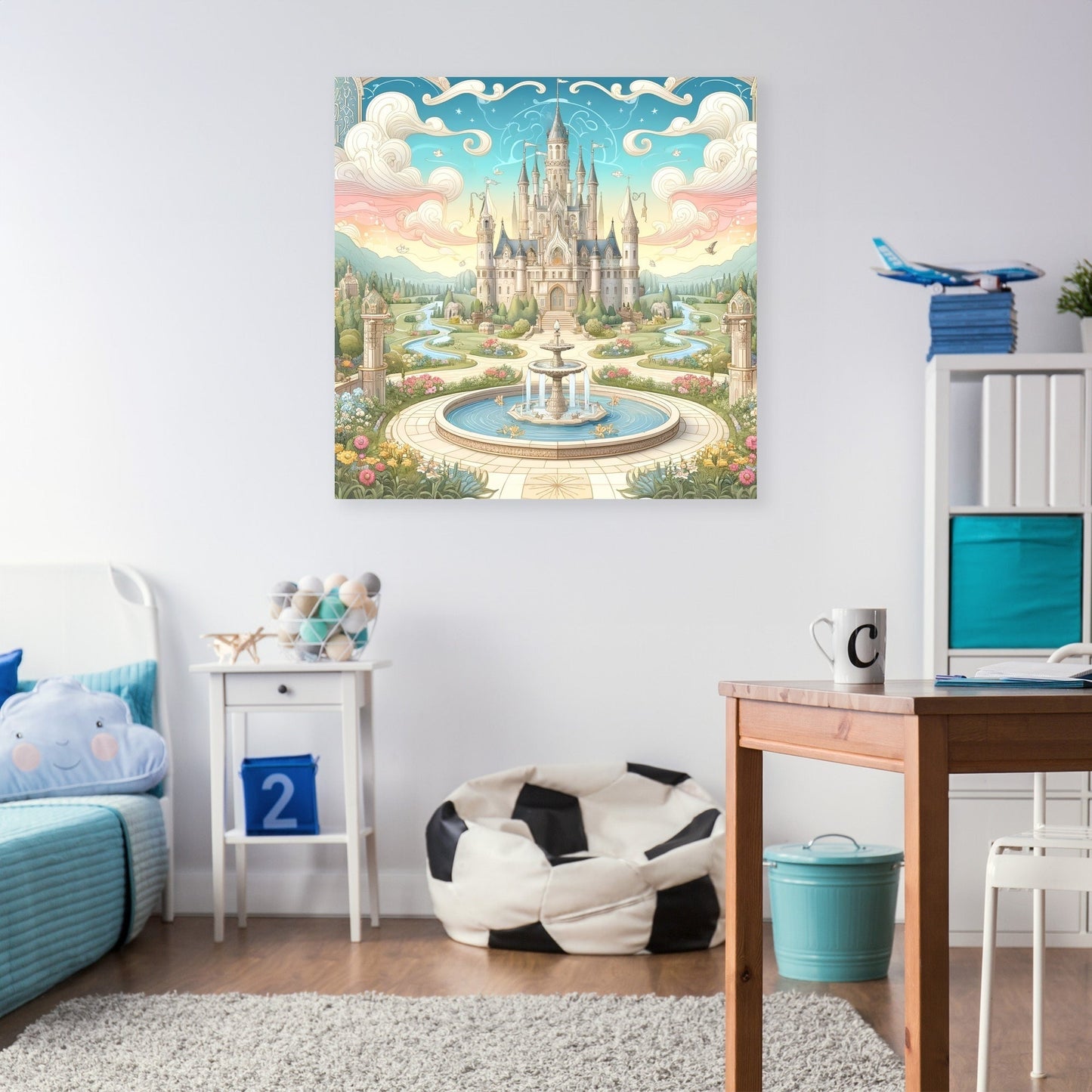 Mystical Fairy-Tale Castle Canvas