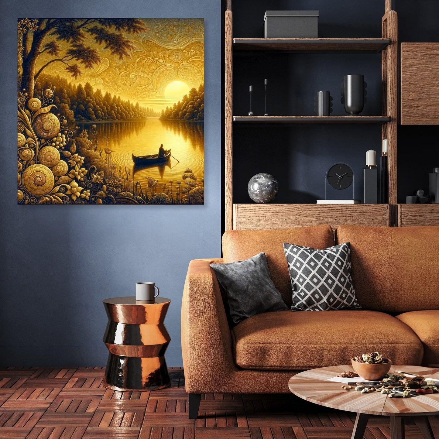 Twilight Serenity Lakeside Canvas