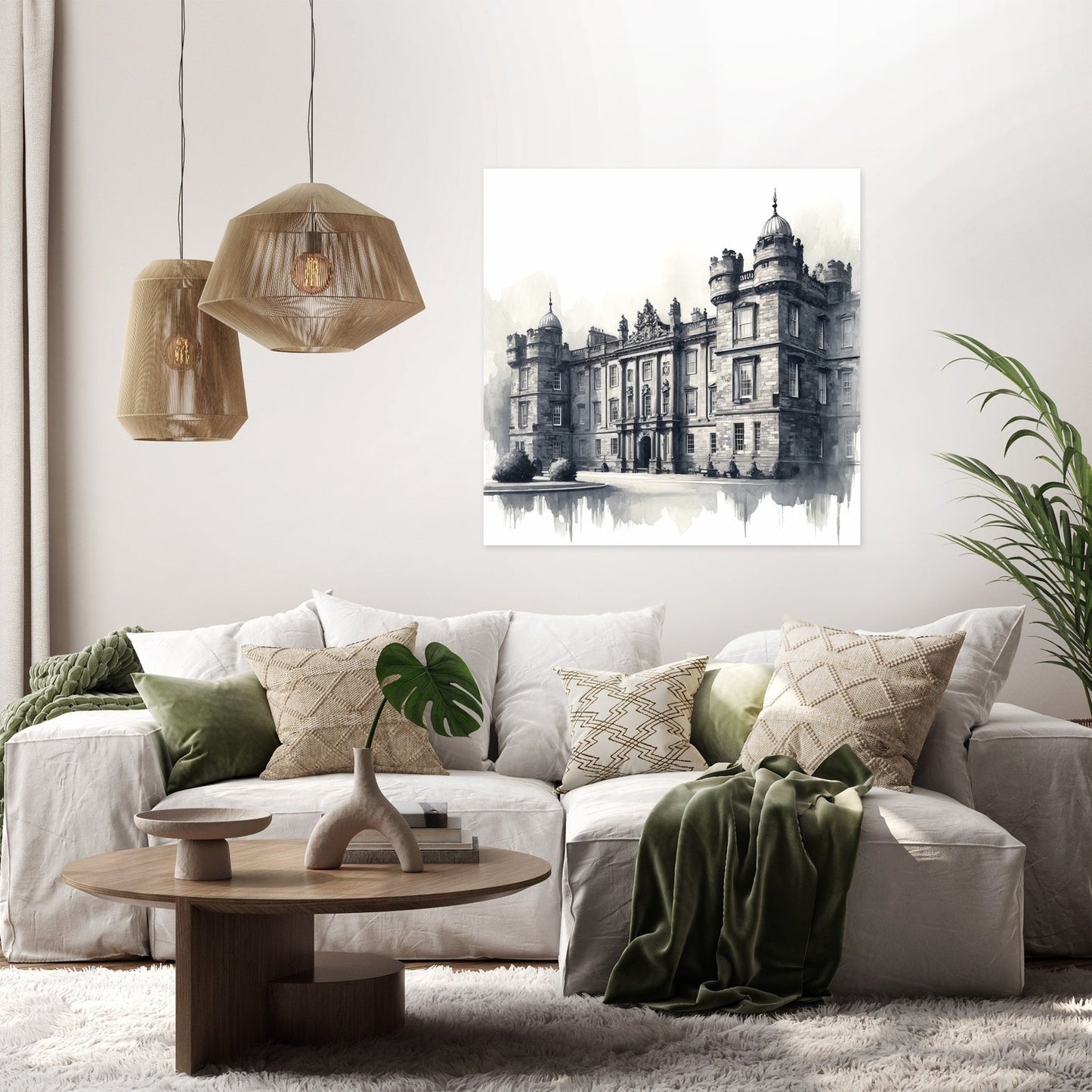 Edinburgh's Holyroodhouse Elegance Canvas