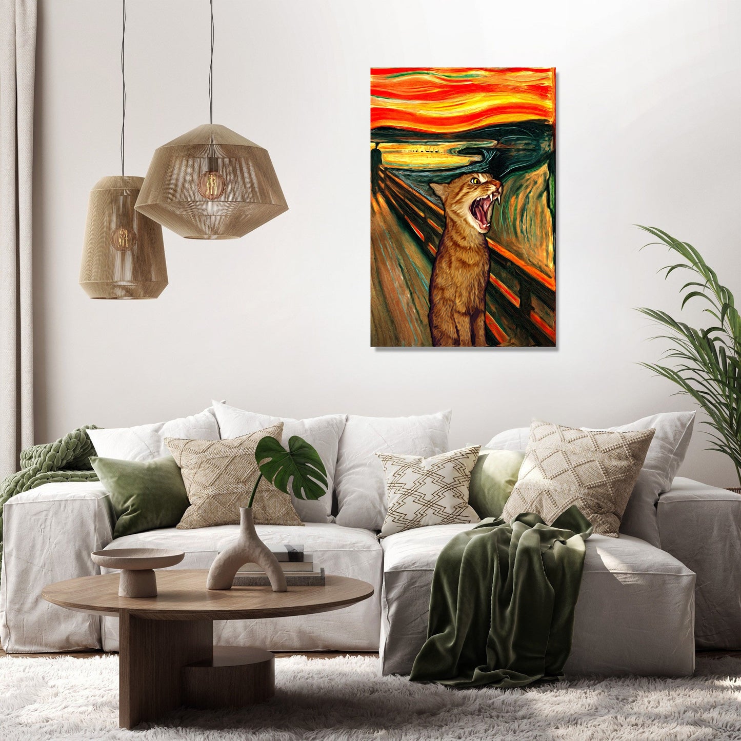 Scream Cat Canvas