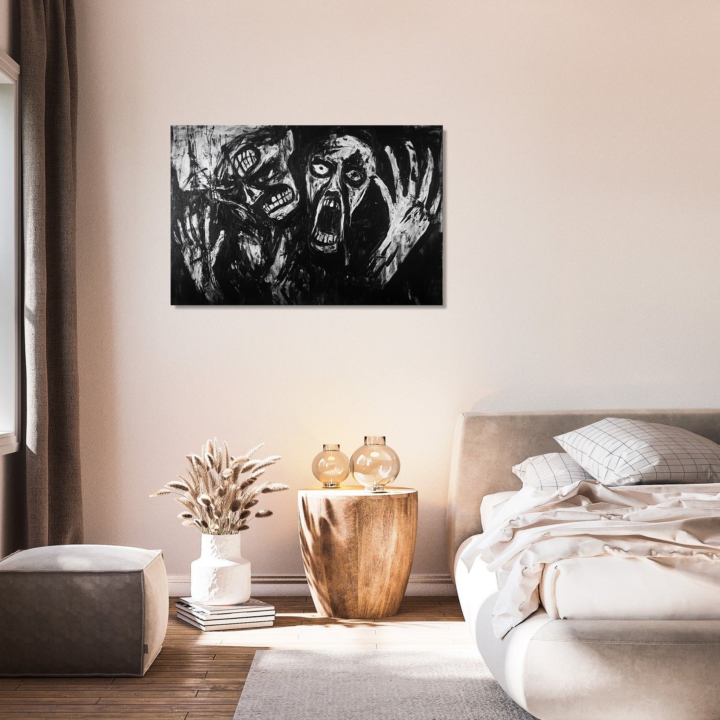 Madness on Monochrome Canvas