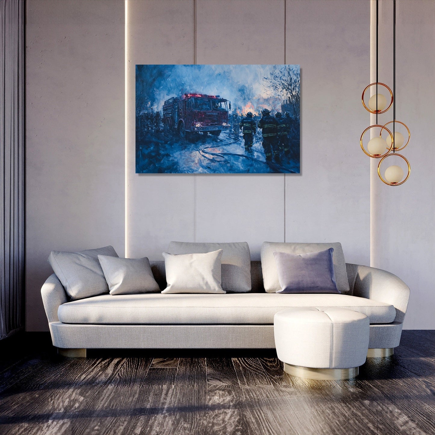 Twilight Fire Service Canvas