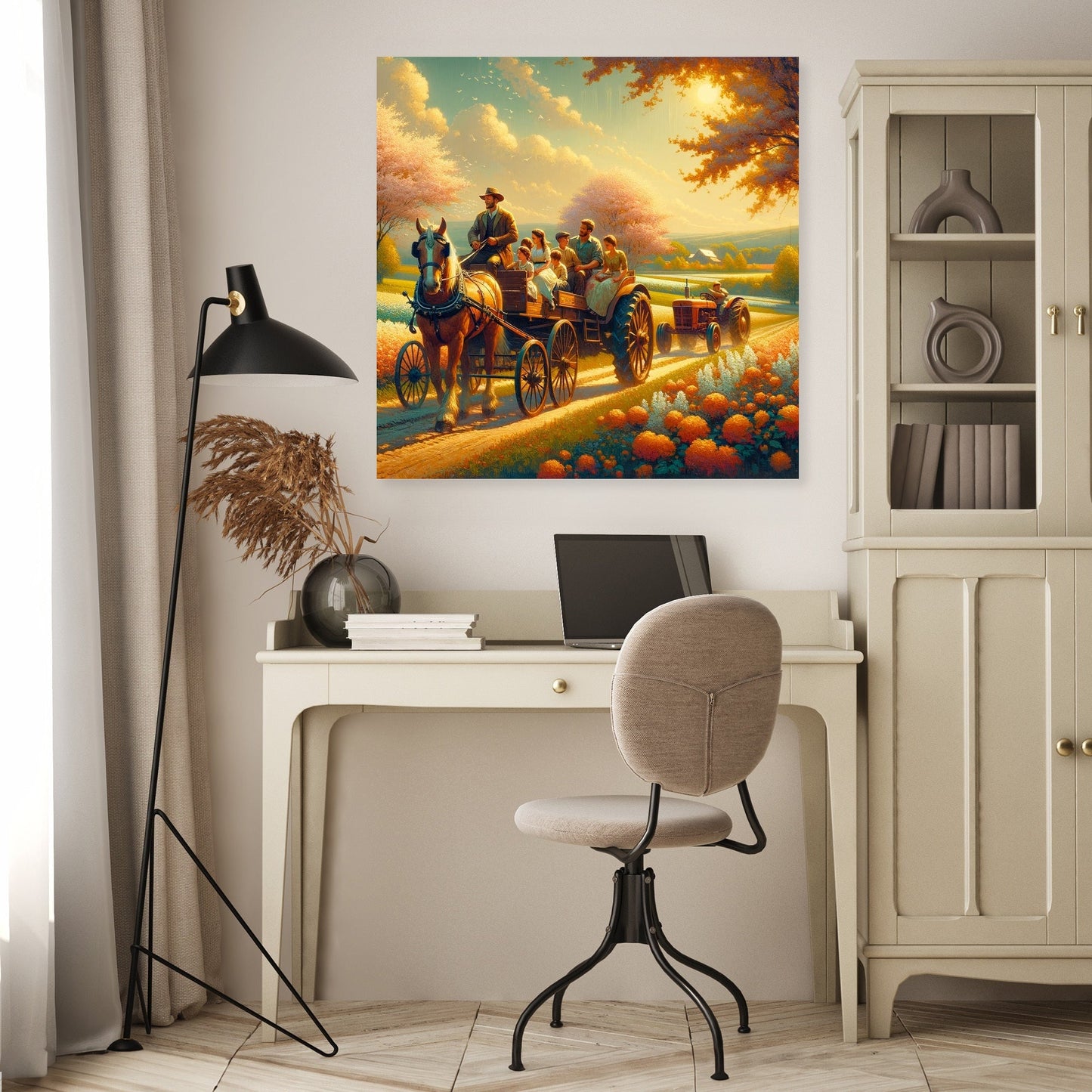 Springtime Family Journey Canvas