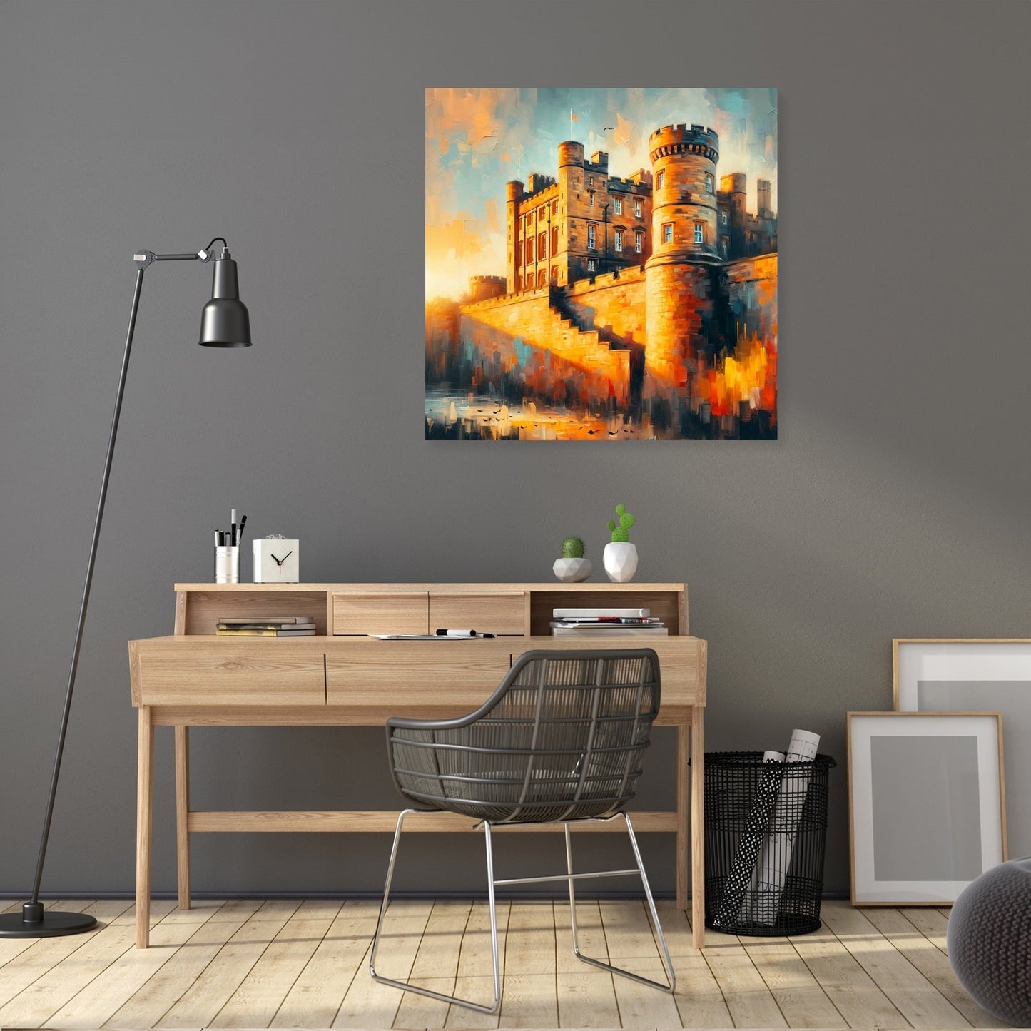 Newcastle Castle Keep Sunset Canvas