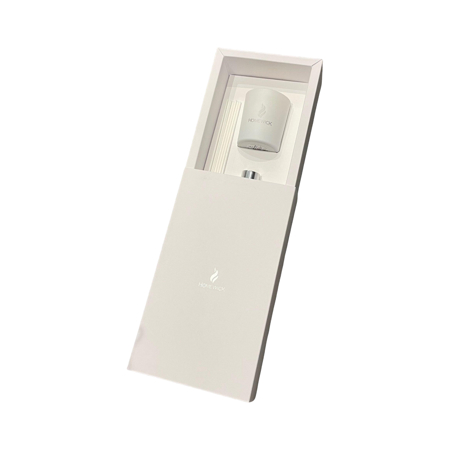 Soy Wax Scented Candle & Diffuser Gift Set - White