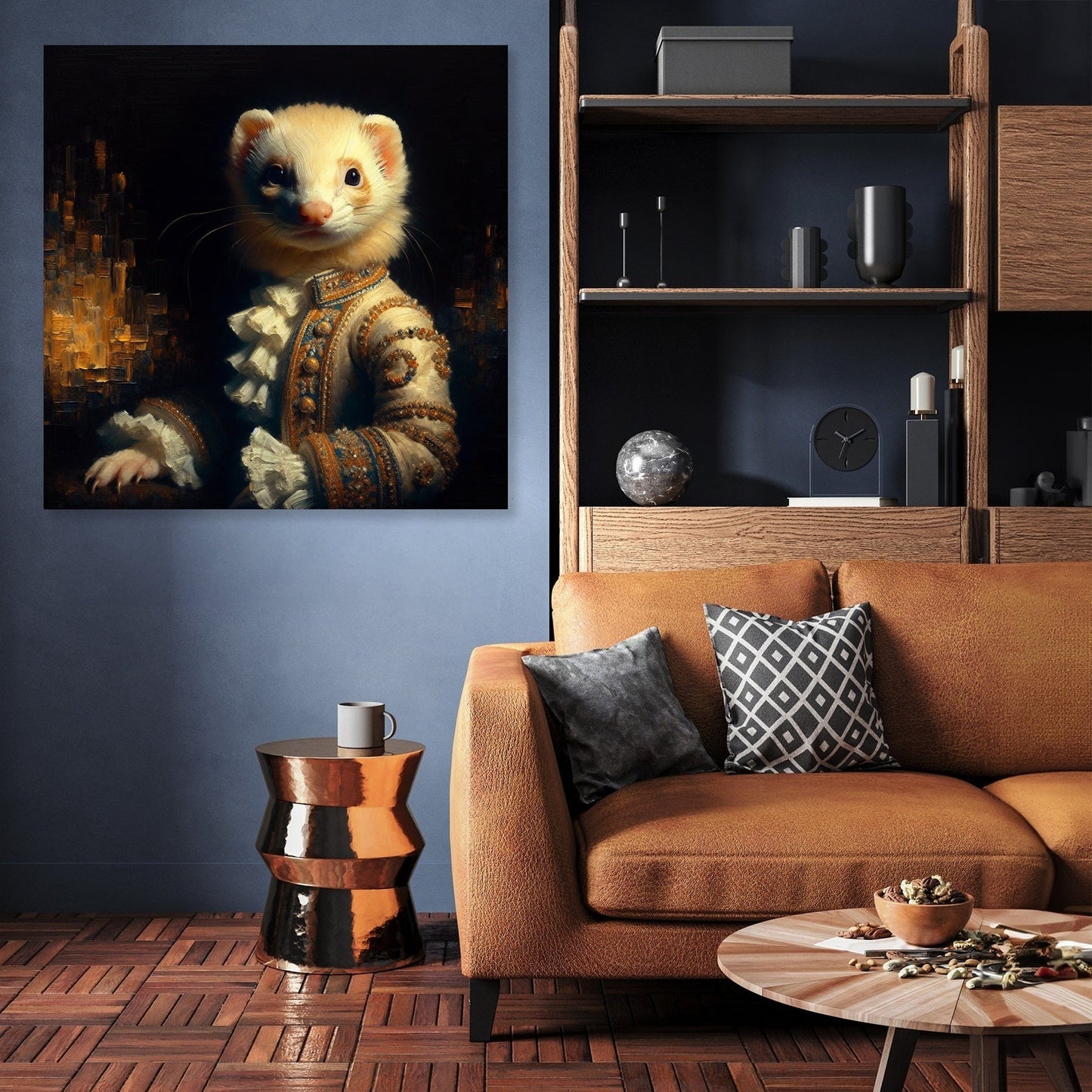 Regal Ferret Majesty Canvas