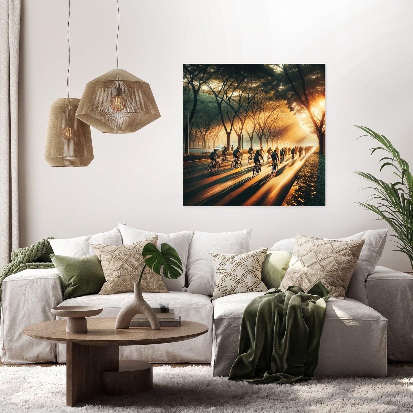 Golden Hour Cycle Summer Canvas