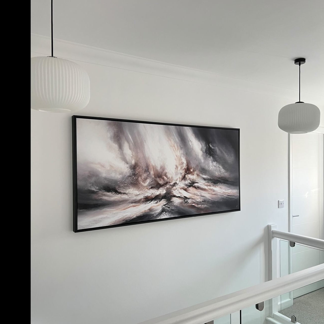 Kinetic Panoramic Framed Printed Canvas