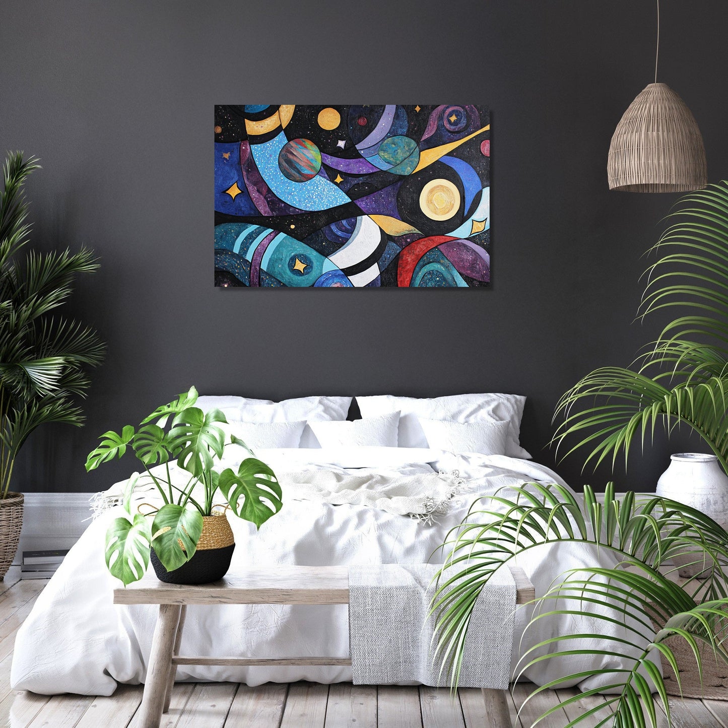 Cosmic Cubism Canvas