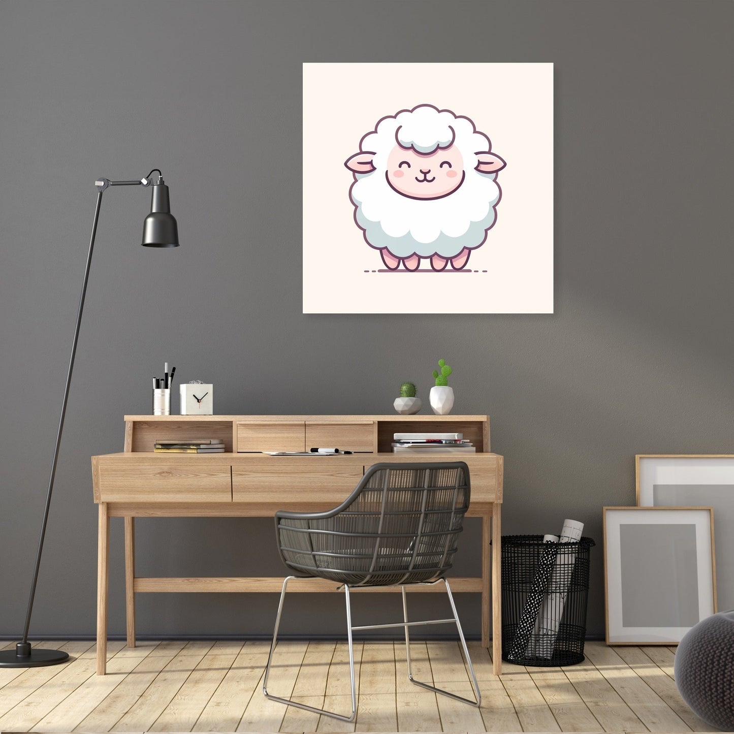 Gentle Fluff Sheep Canvas
