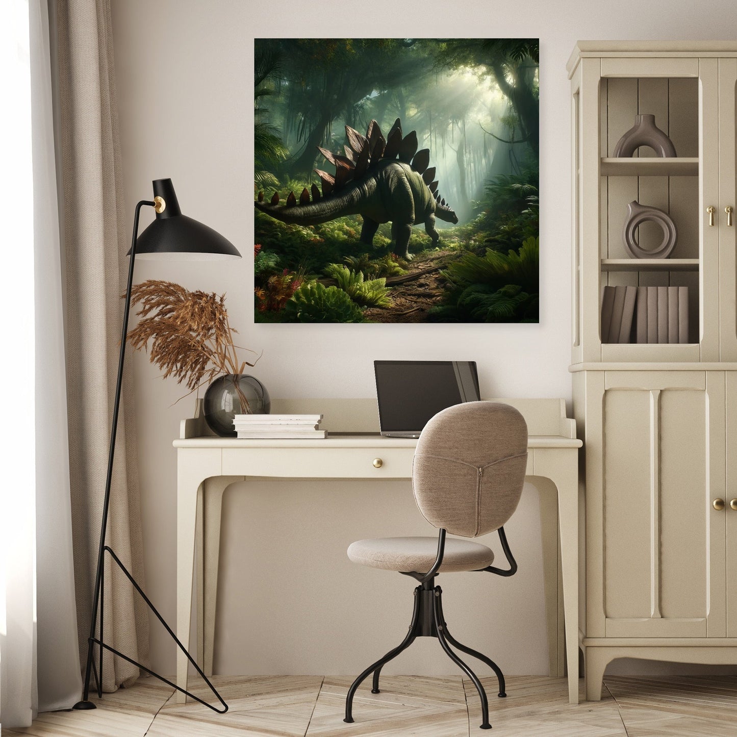 Forest Wanderer Stegosaurus Canvas