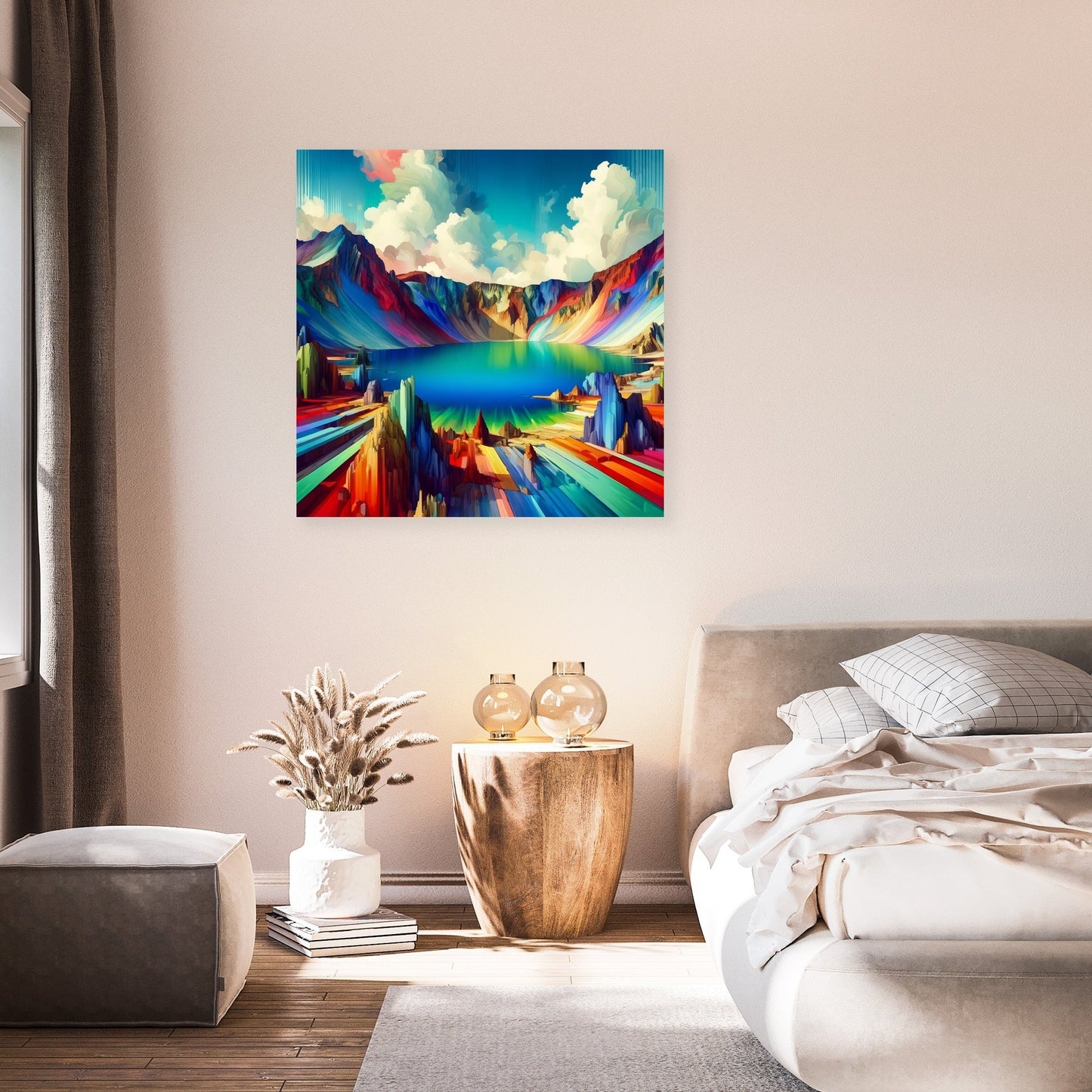 Surreal Crater Canvas