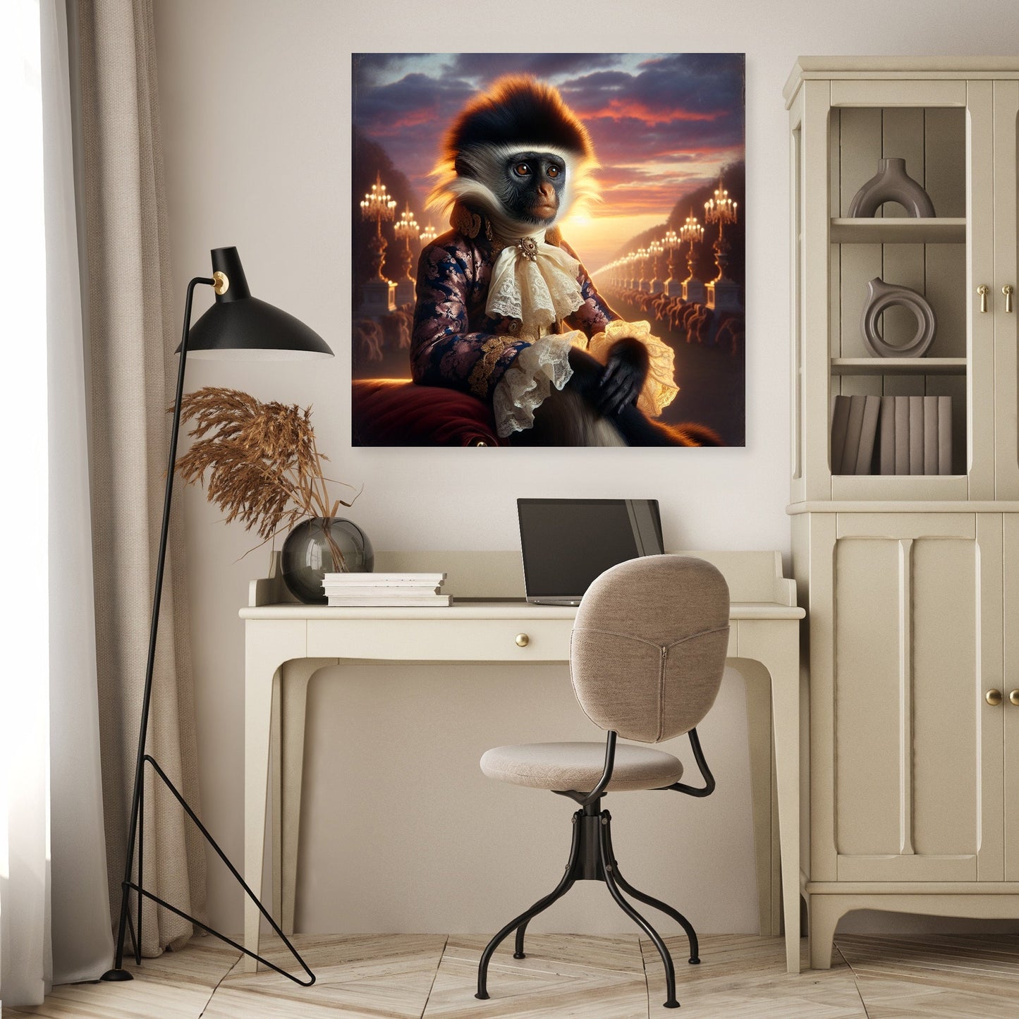 Regal Twilight Colobus Canvas