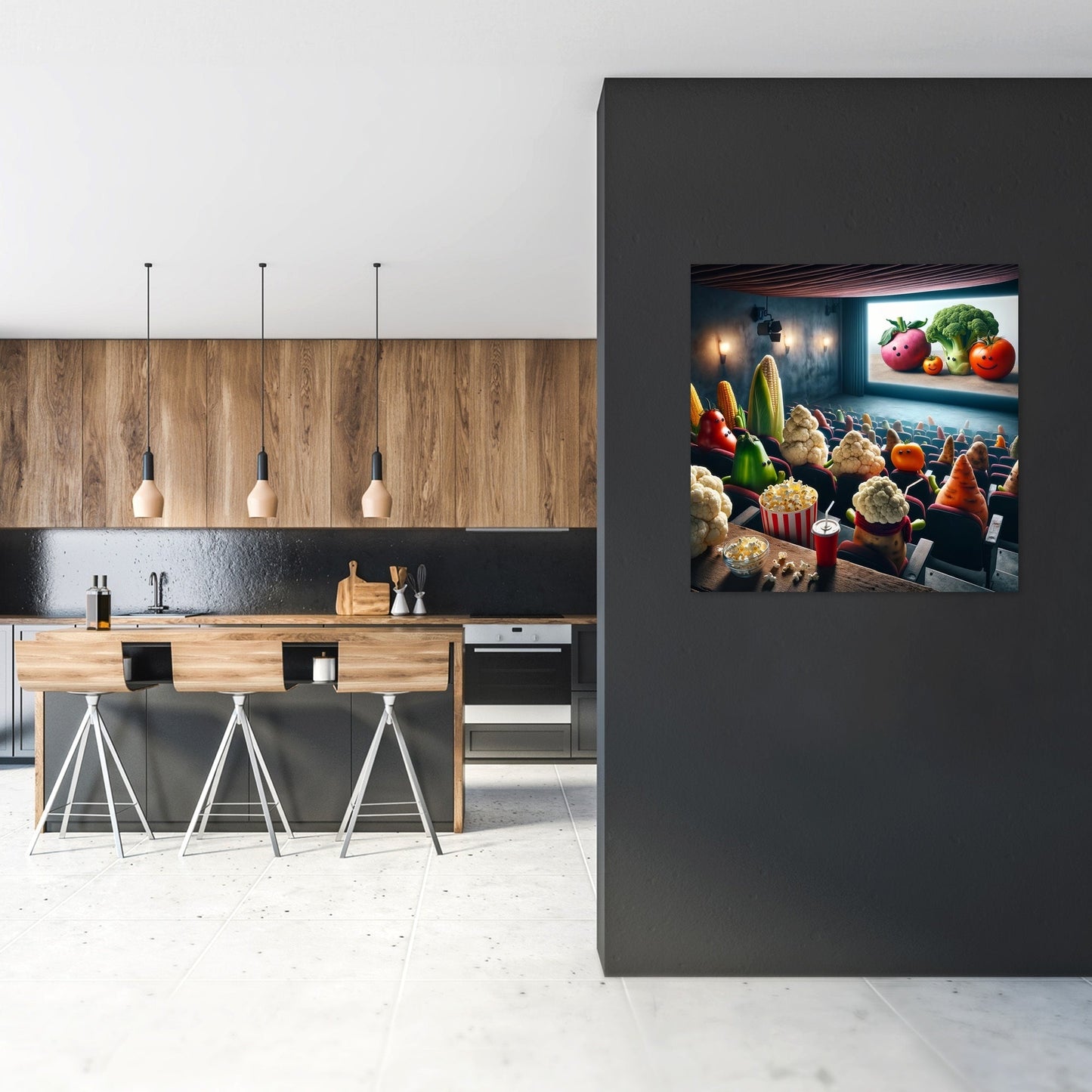 Veggie Cinema Night Canvas