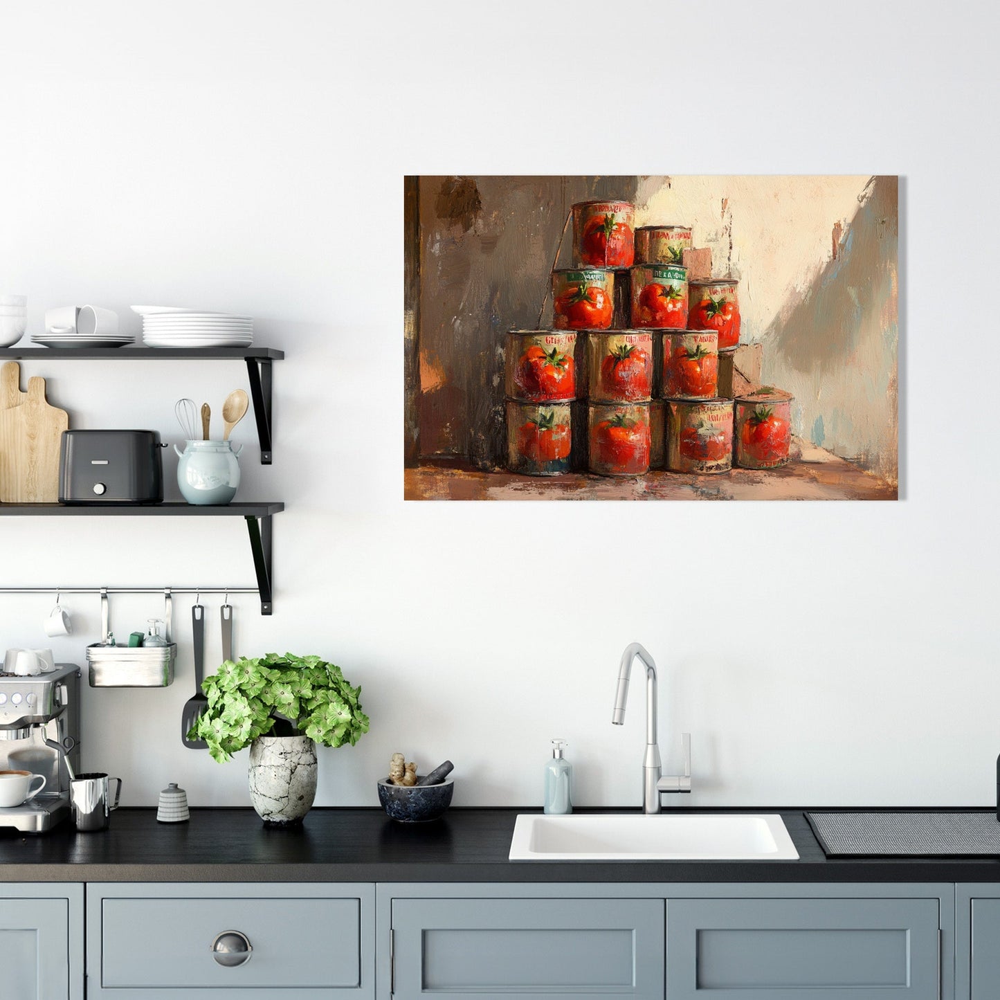 Tomato Pyramid Canvas