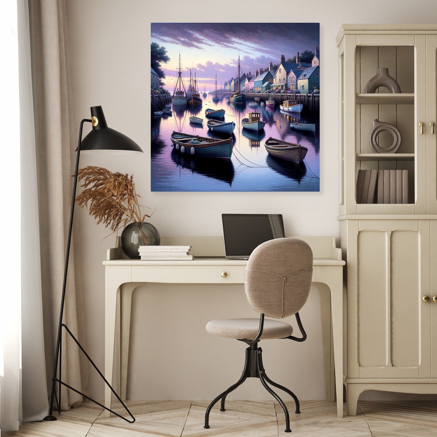 Twilight Harbor Canvas
