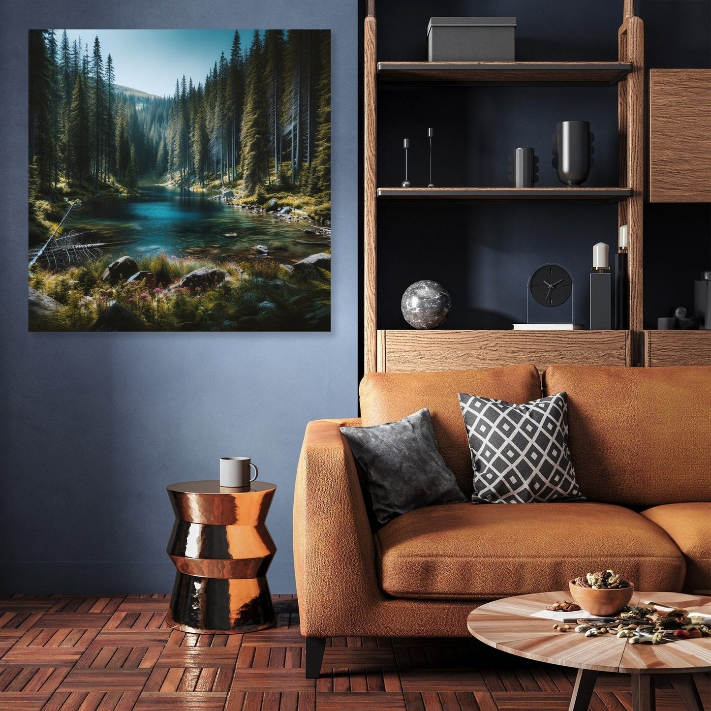 Hidden Mountain Lake Canvas