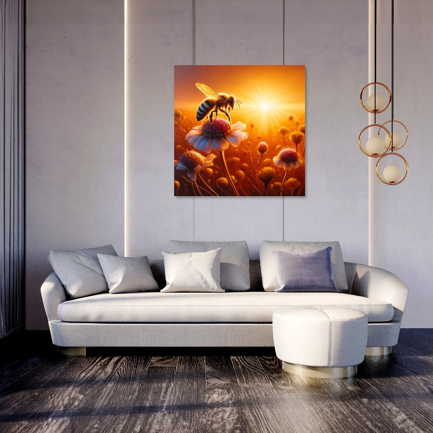 Sunset Journey Bee Canvas