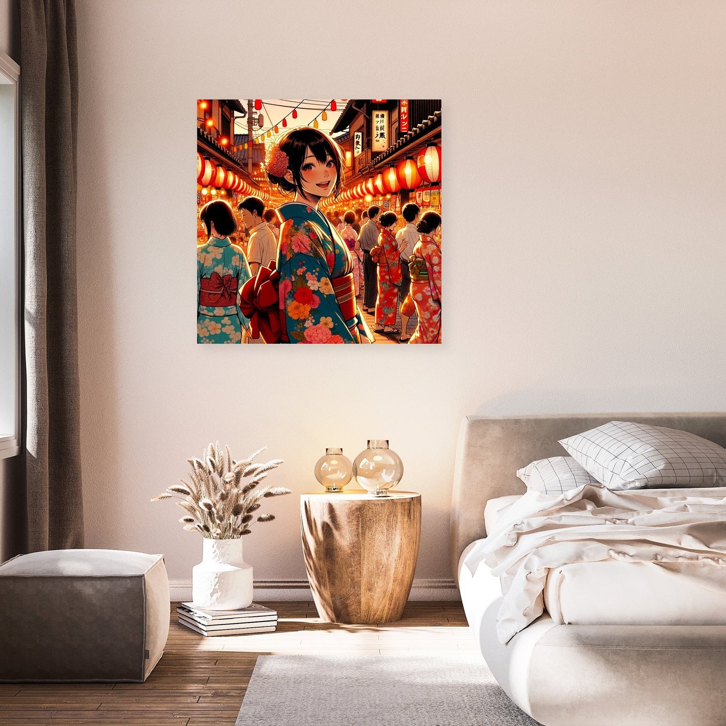 Festive Yukata Joy Canvas