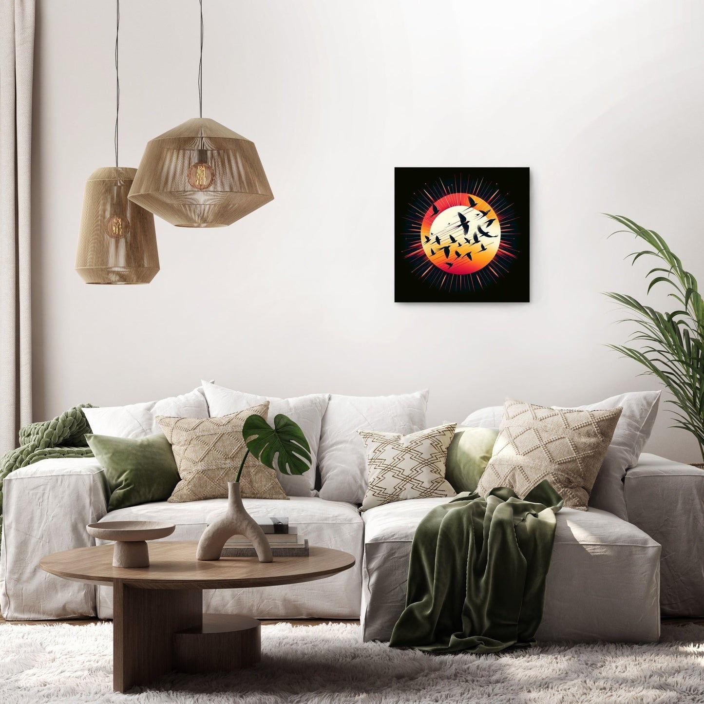 Sunset Avian Symphony Canvas
