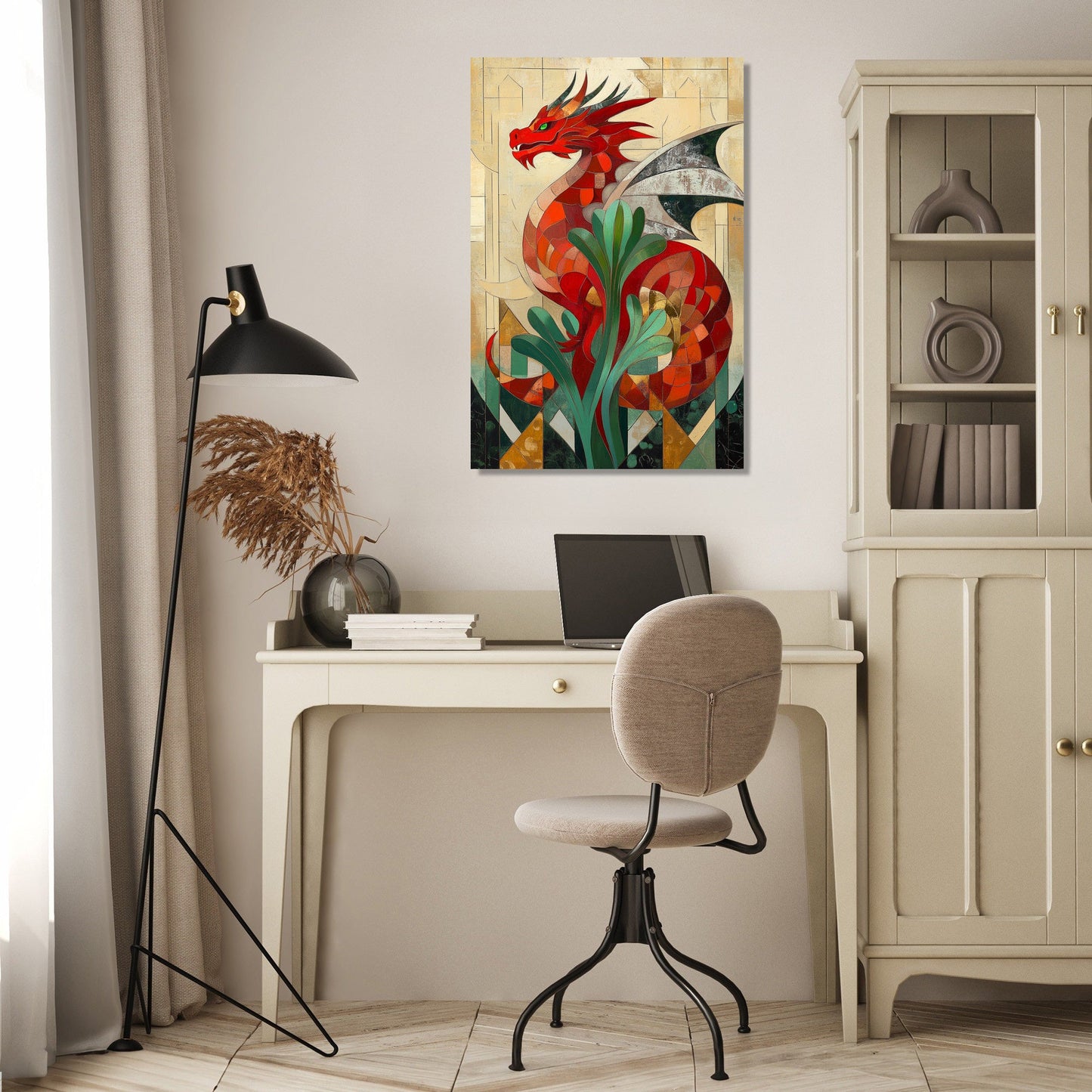 Welsh Dragon Leek Canvas