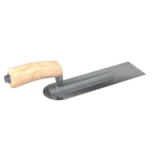 Bon Tool Carbon Steel Pipe Trowel - Camel Back Wood Handle