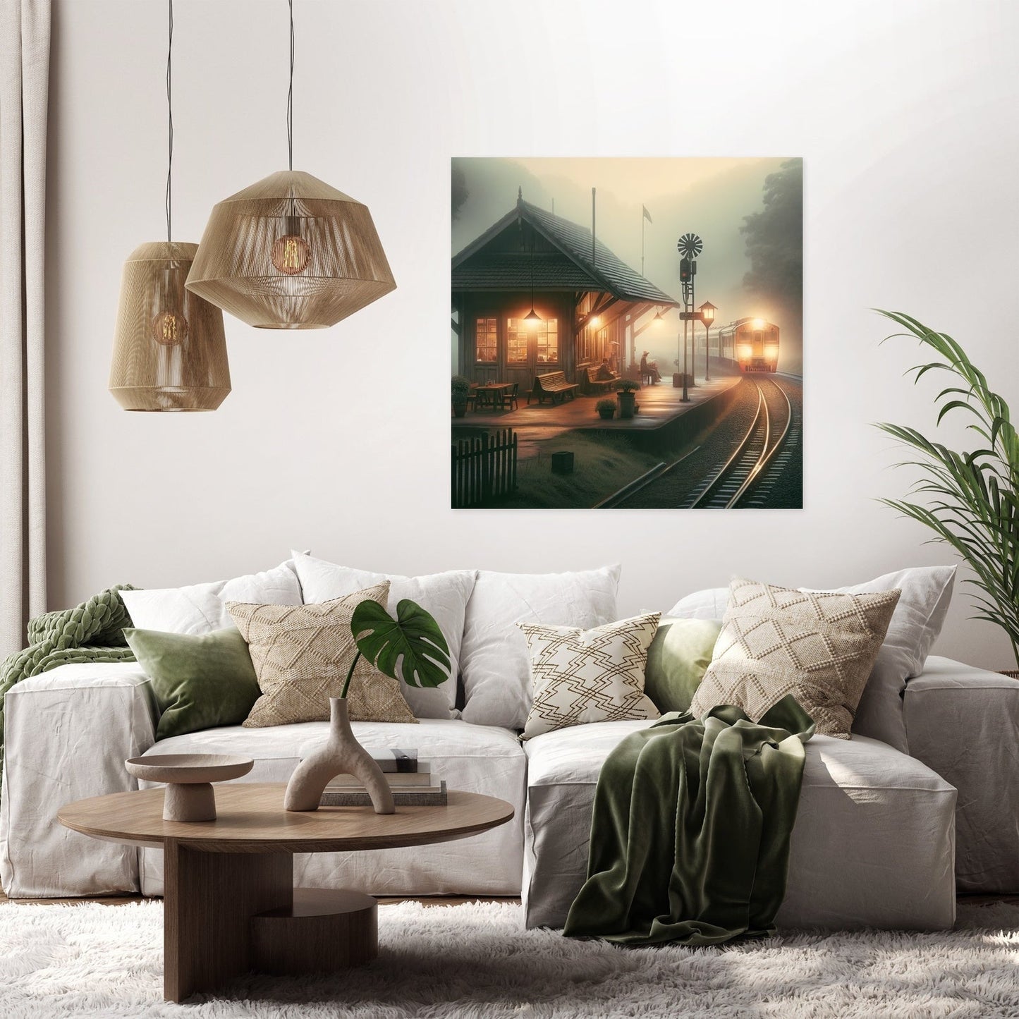 Dawn's Quiet Station Canvas