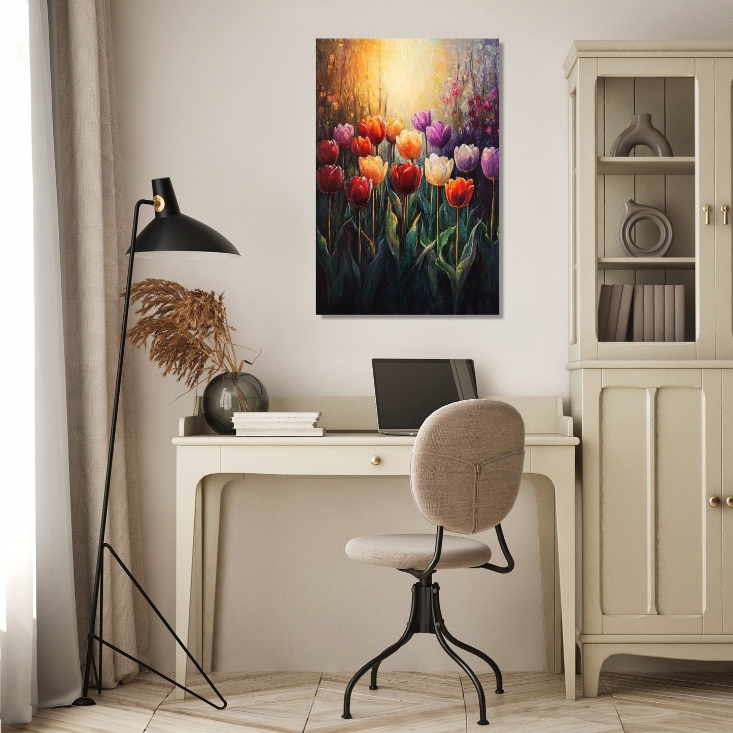 Tulip Serenade Golden Canvas