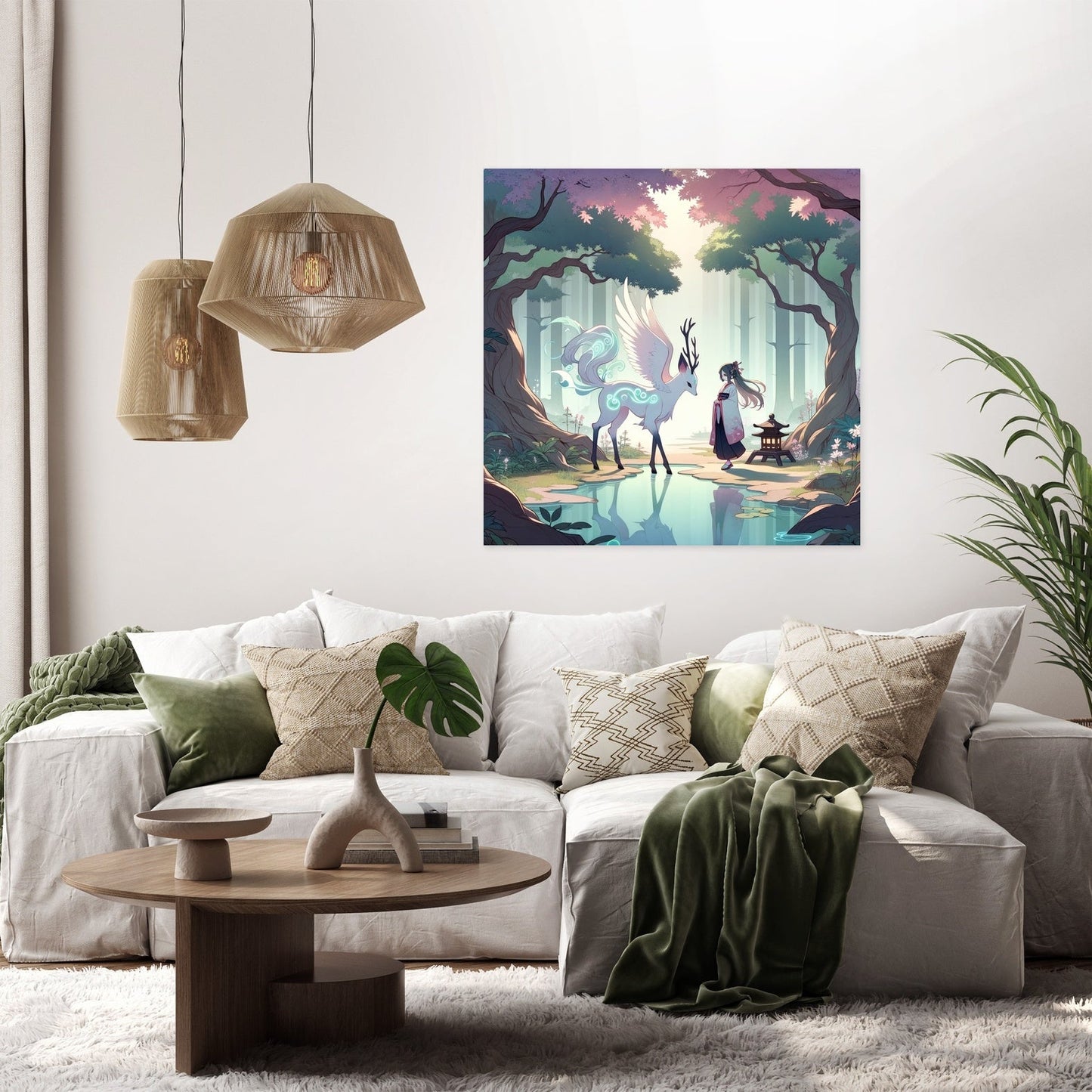 Enchanted Forest Encounter Canvas
