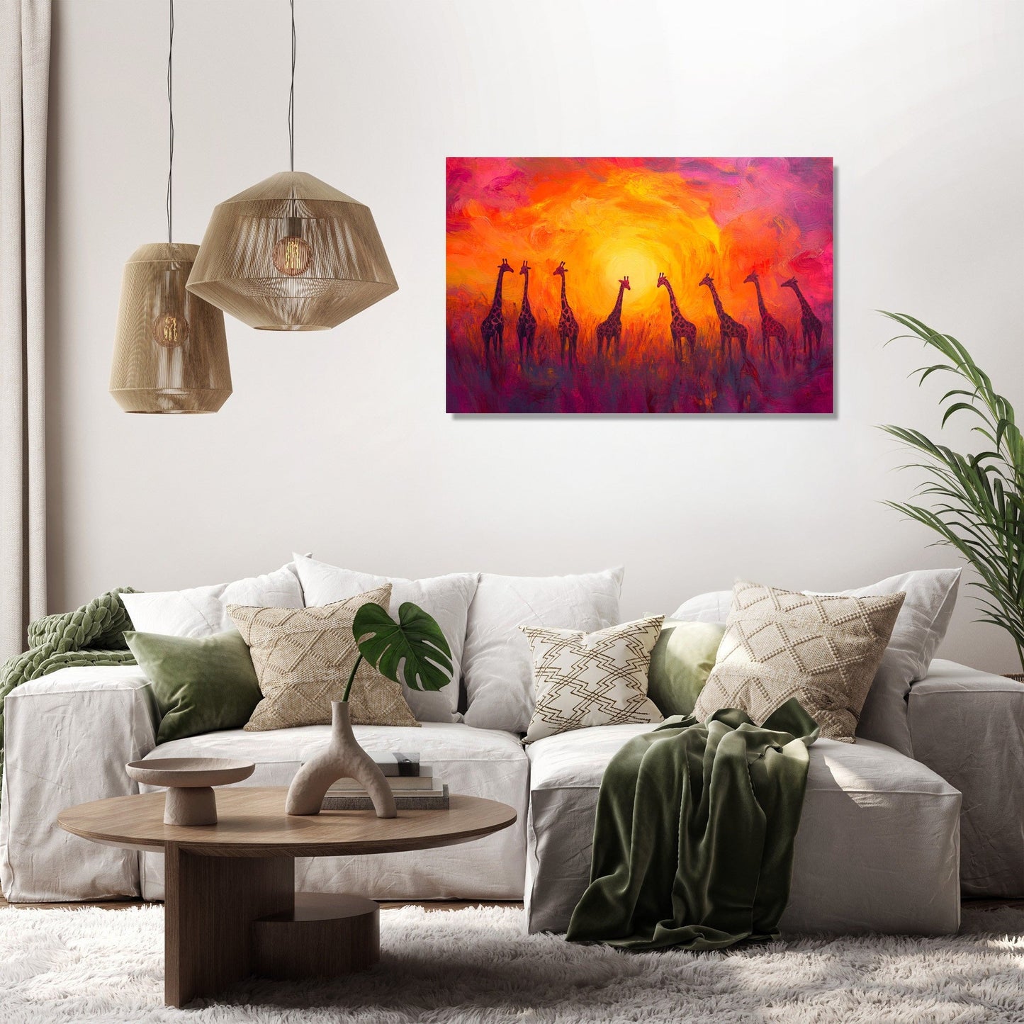 Giraffe Reverie Canvas