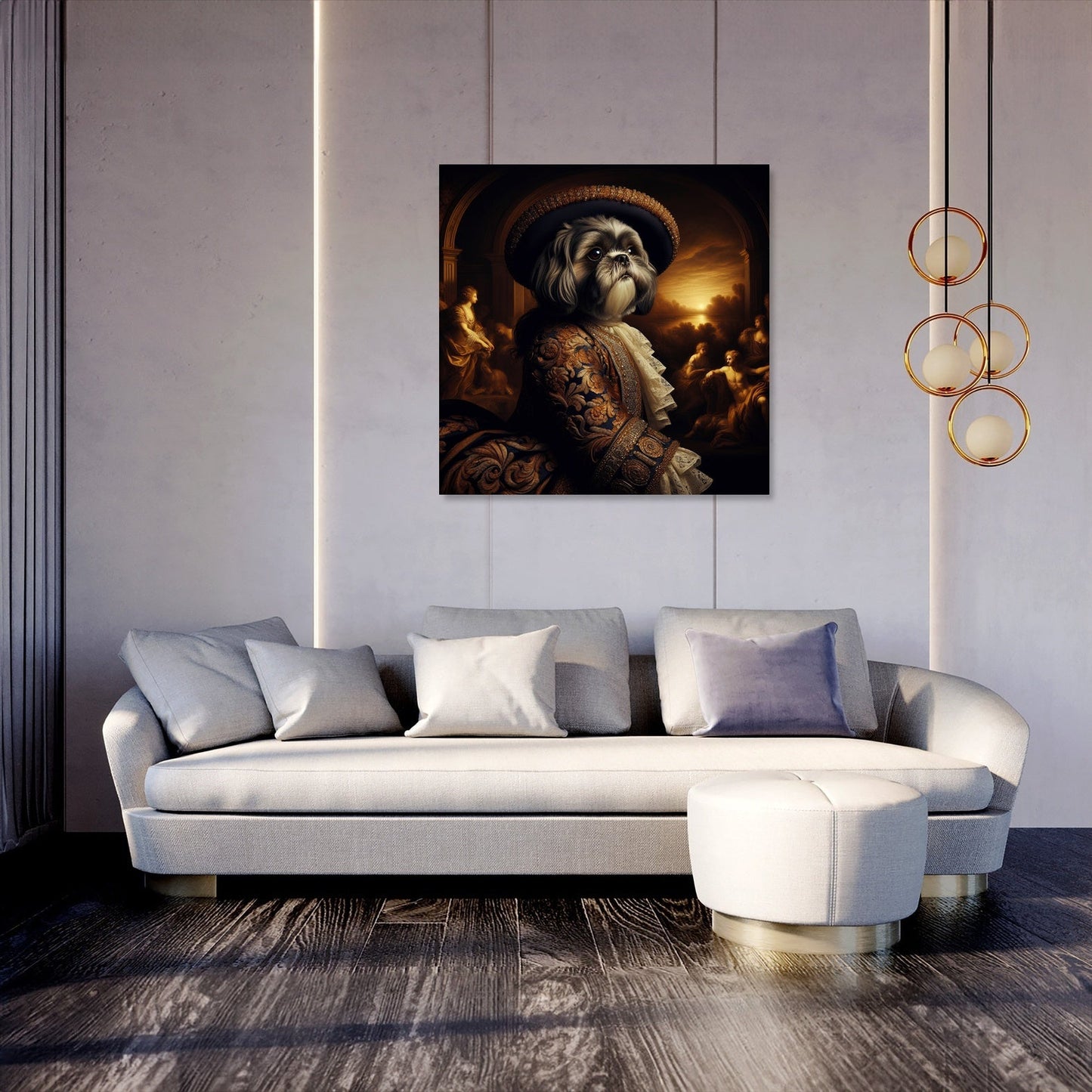 Baroque Shih Tzu Majesty Canvas