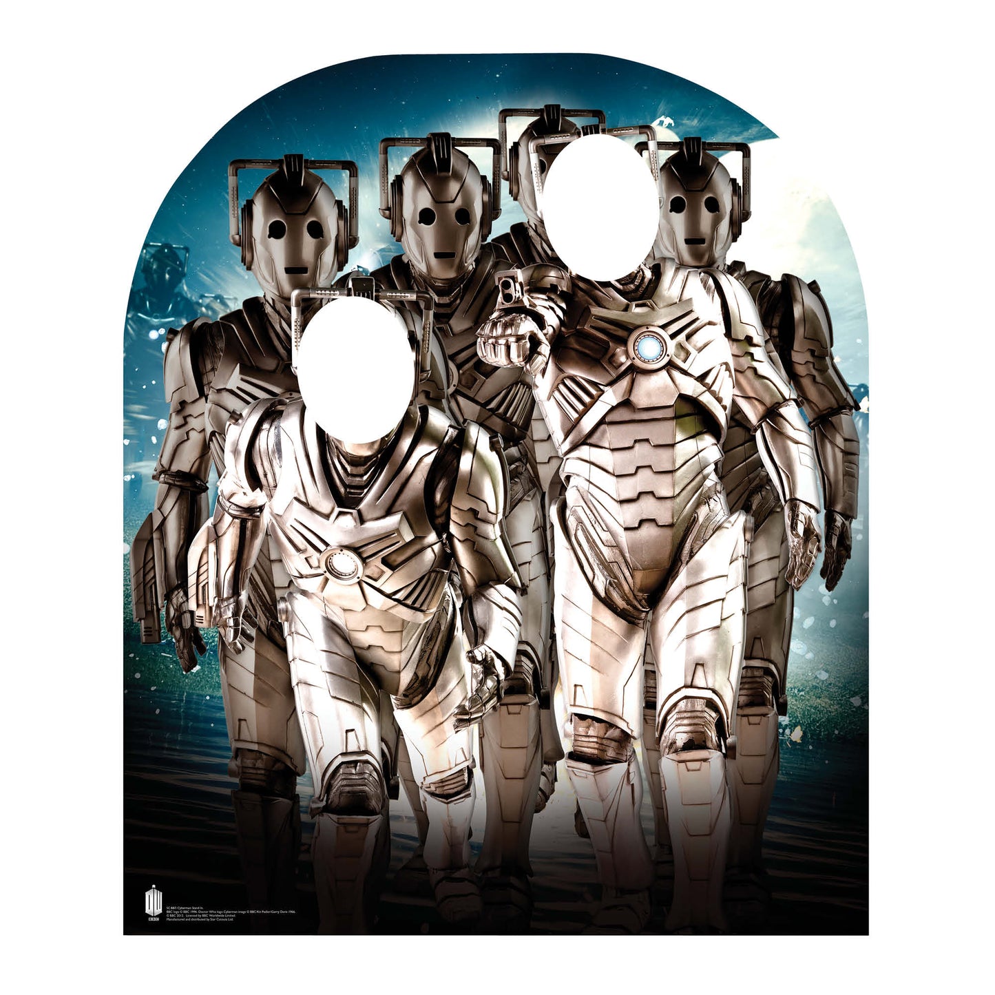 SC661 Cyberman Stand In child Cardboard Cut Out Height 115cm
