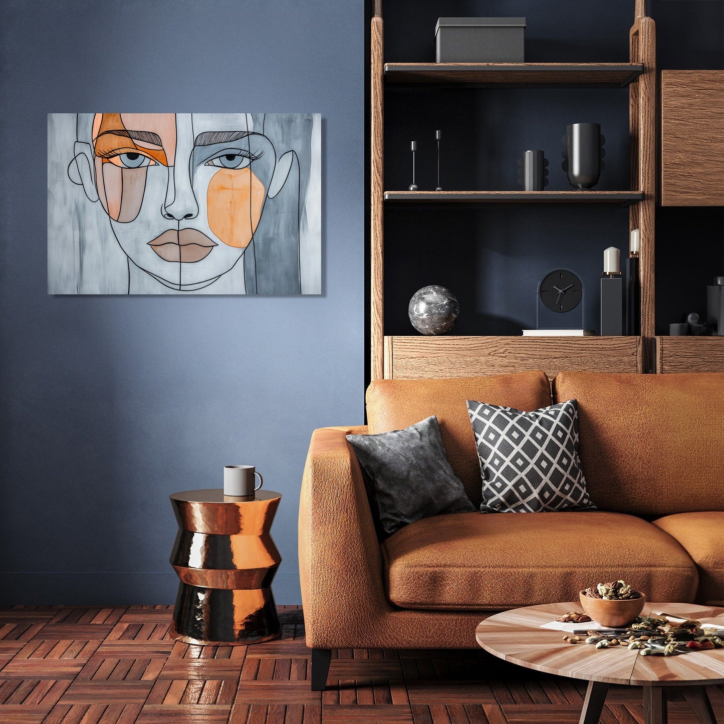 Abstract Face Harmony Canvas