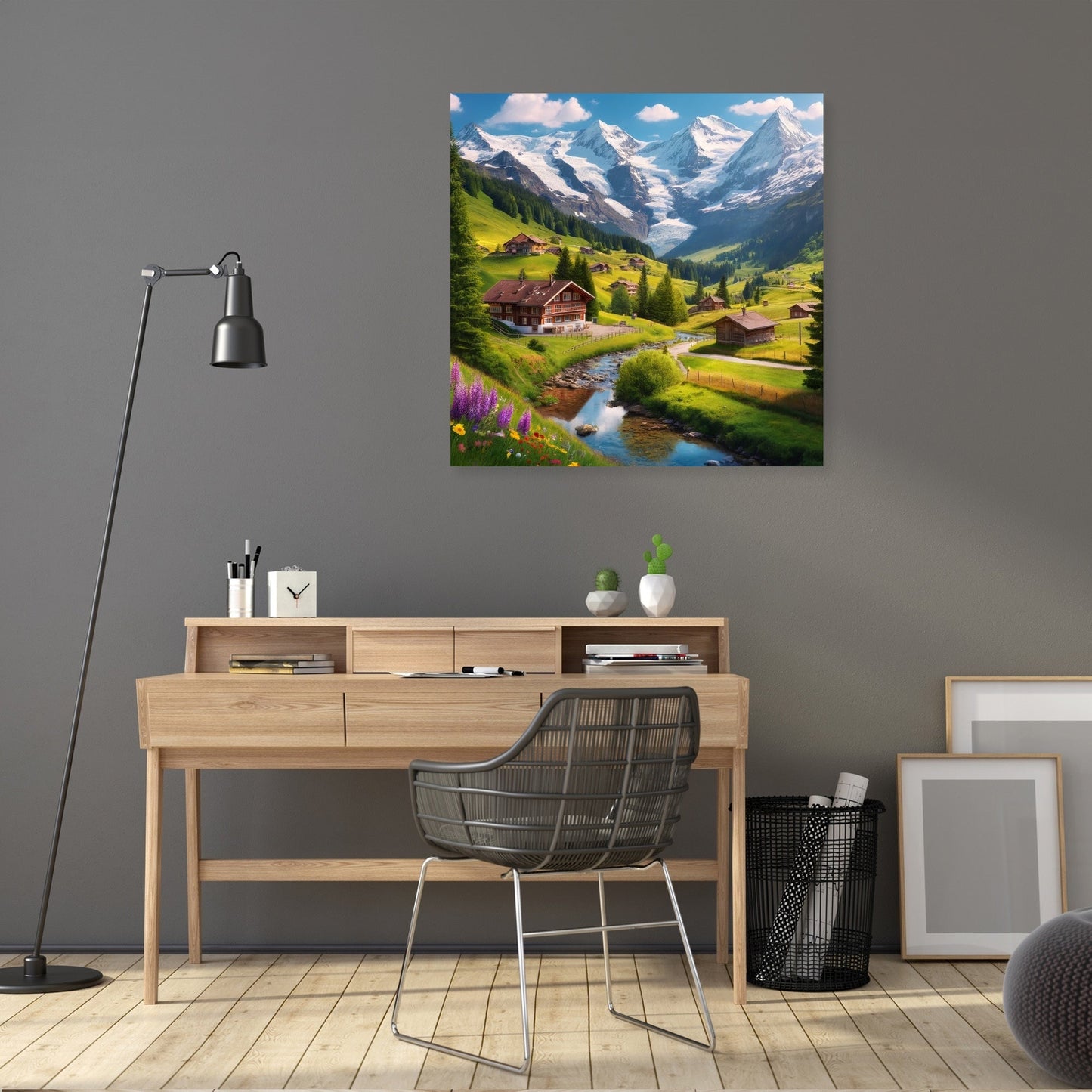 Swiss Alps Charm Canvas