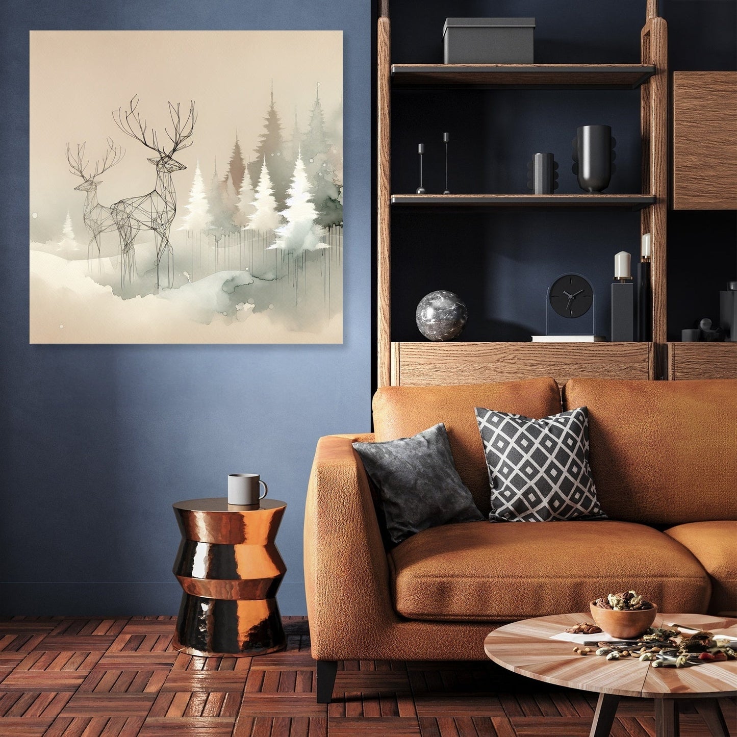 Melancholic Winter Reverie Canvas