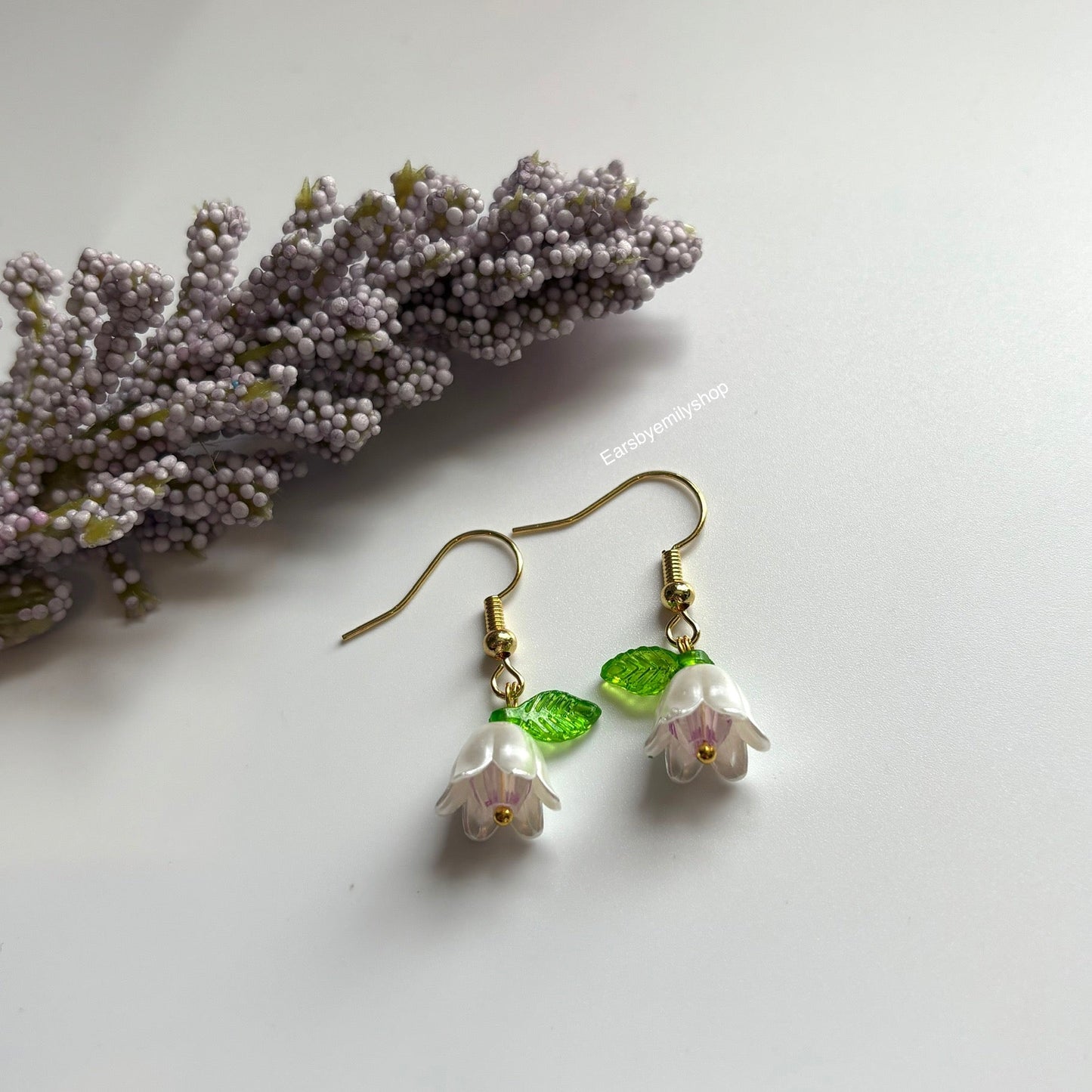 Cool gold plated handmade dangle colourful flower earrings