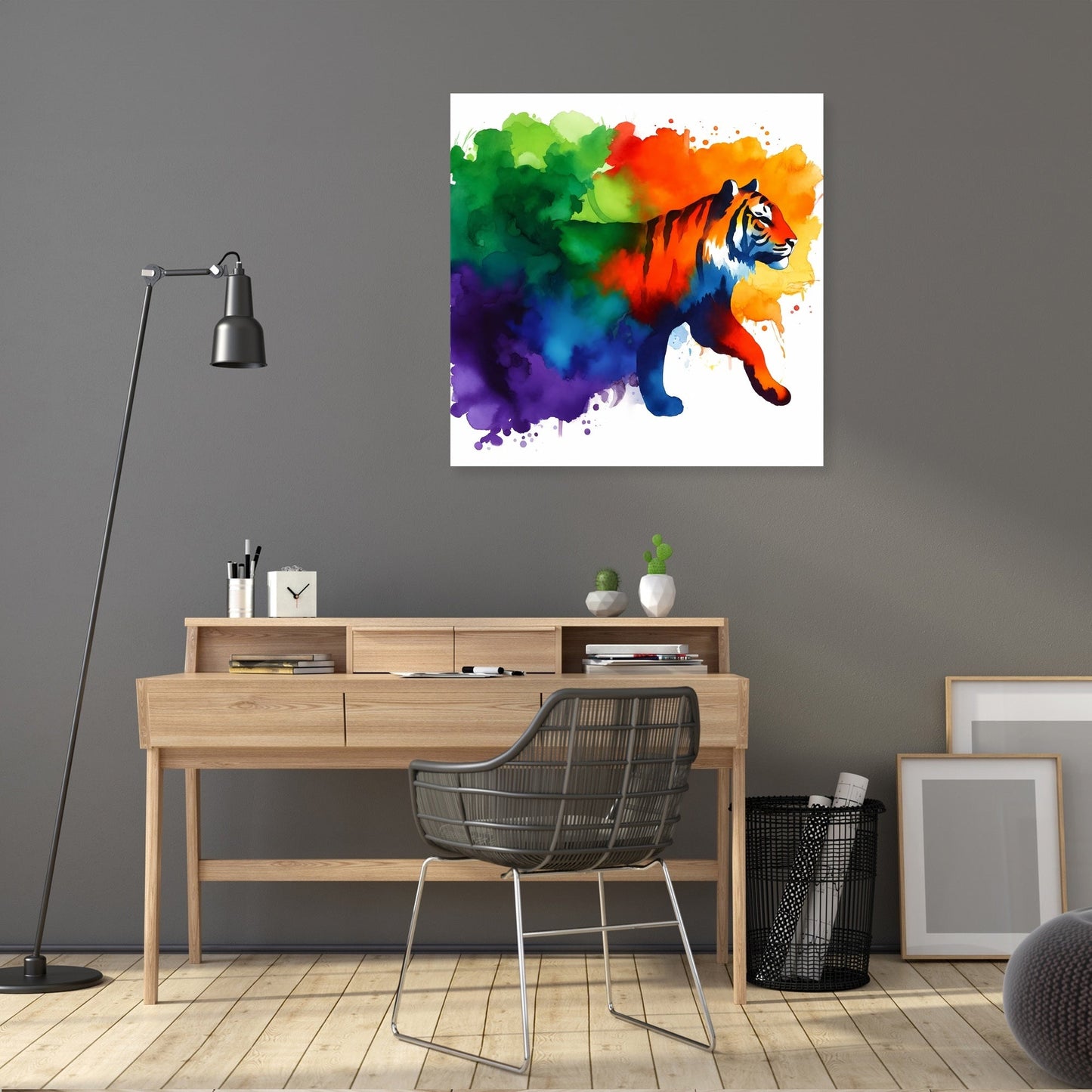 Contrasting Wilderness Tiger Canvas