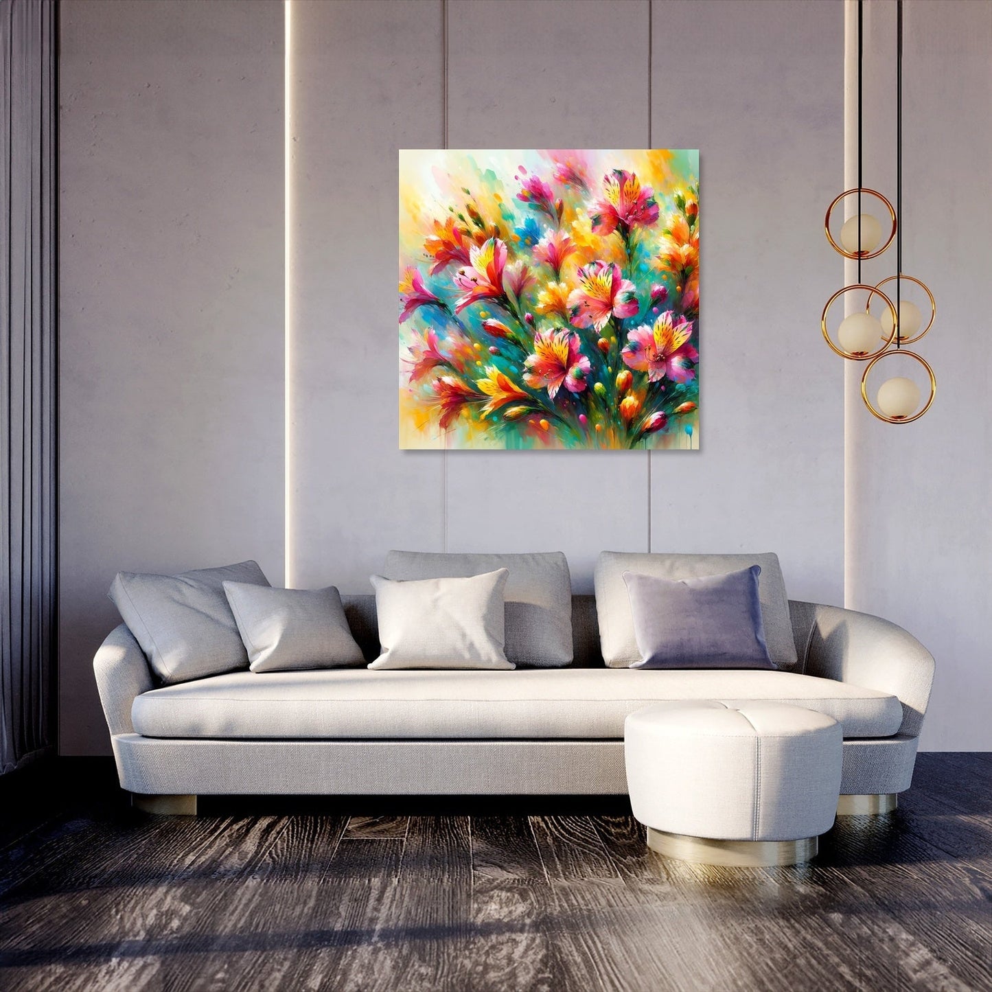 Alstroemeria's Dance Canvas