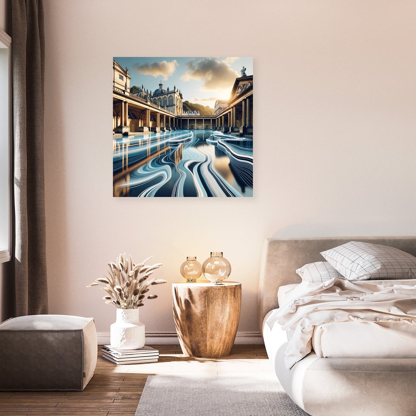Futuristic Roman Baths Canvas