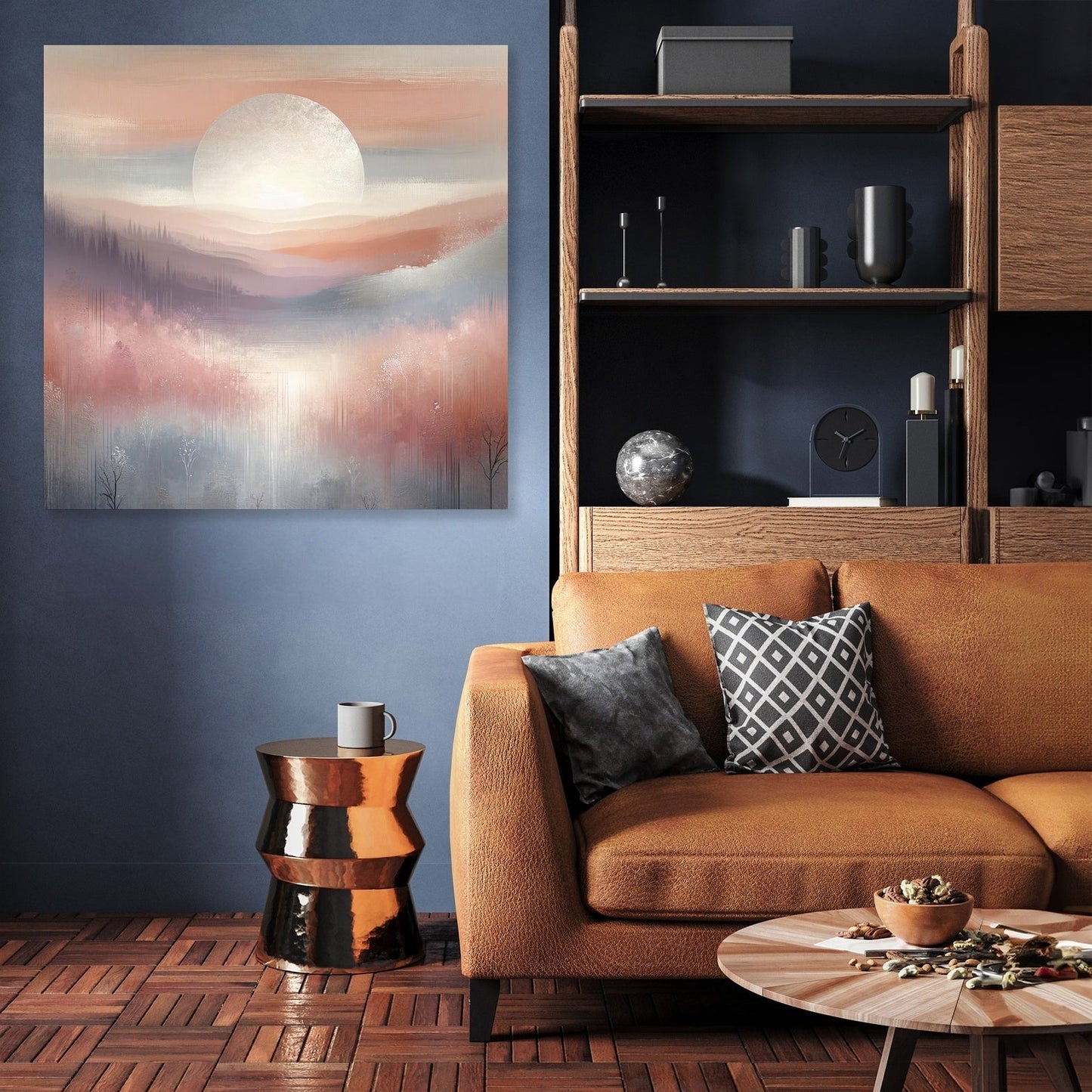 Dawn's Silver Mist Canvas