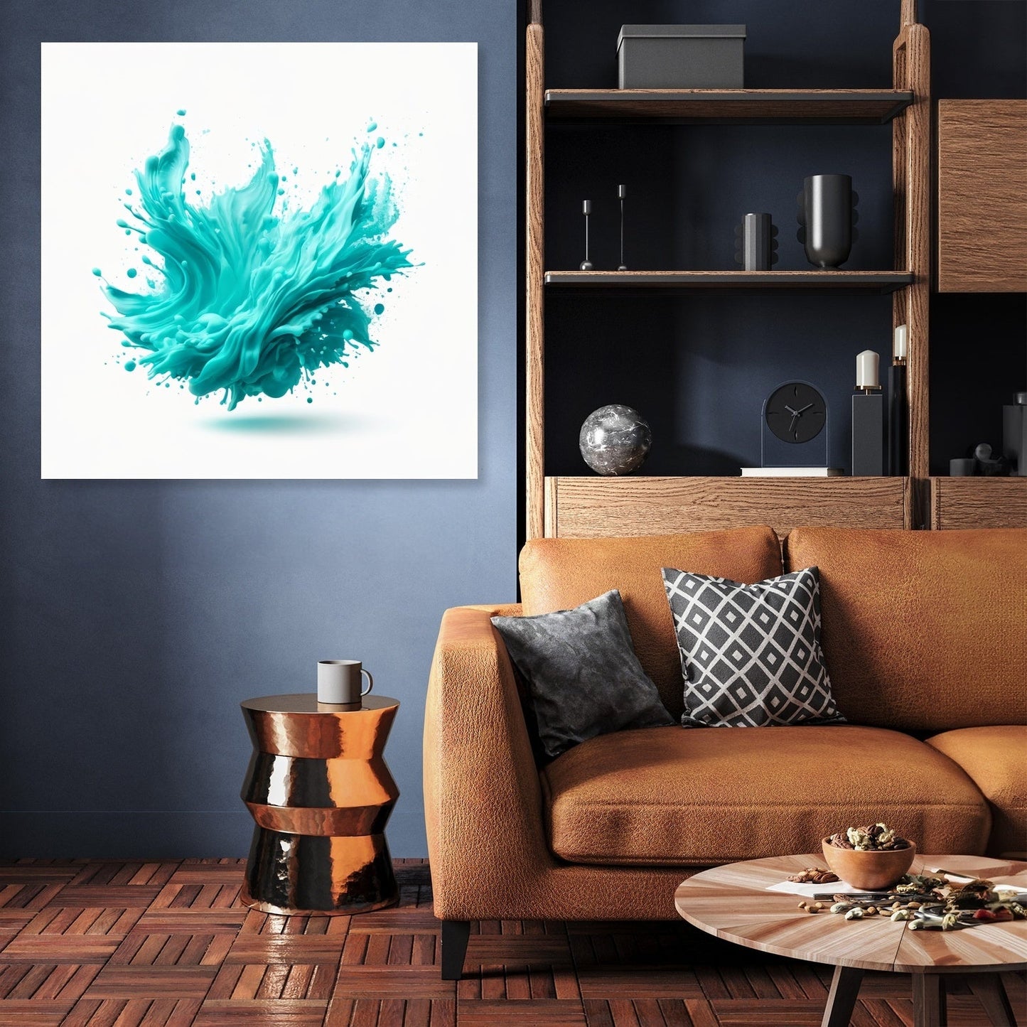 Turquoise Clarity Canvas