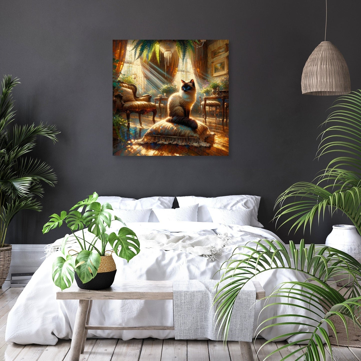 Siamese Solitude Canvas