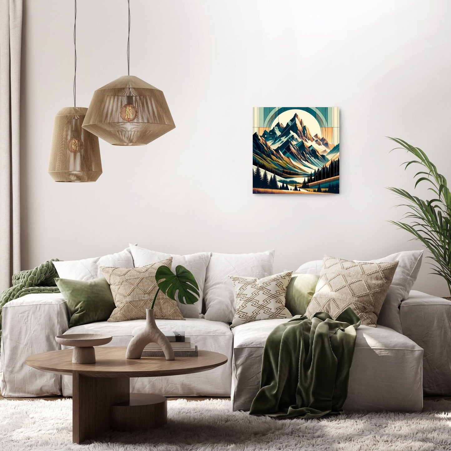 Peak of Contemporary Style Canvas