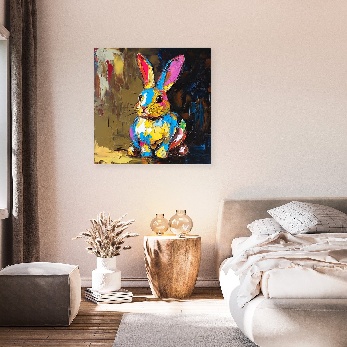 Golden Bunny Canvas