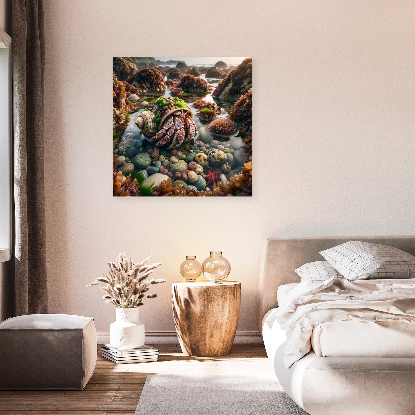 Tide Pool Hermit Crab Canvas