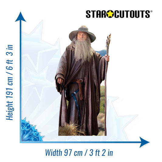 SC667 Gandalf Cardboard Cutout Height 191cm