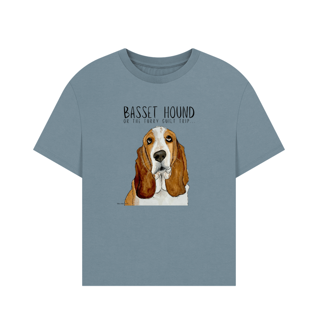 Basset Hound Women’s Relaxed Fit T-Shirt: Wear Your Guilt with Style!