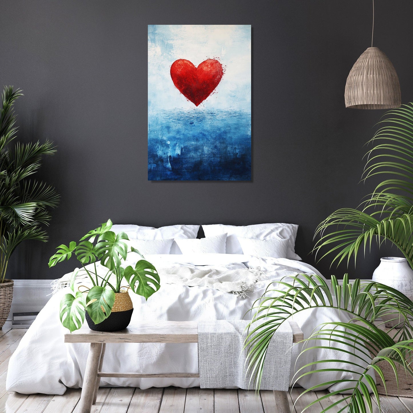 Crimson Heart at Ocean Canvas