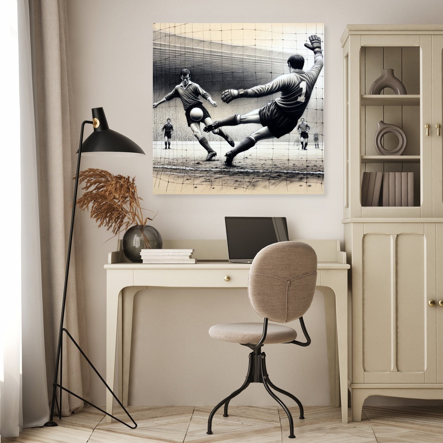 Penalty Kick Tension Canvas